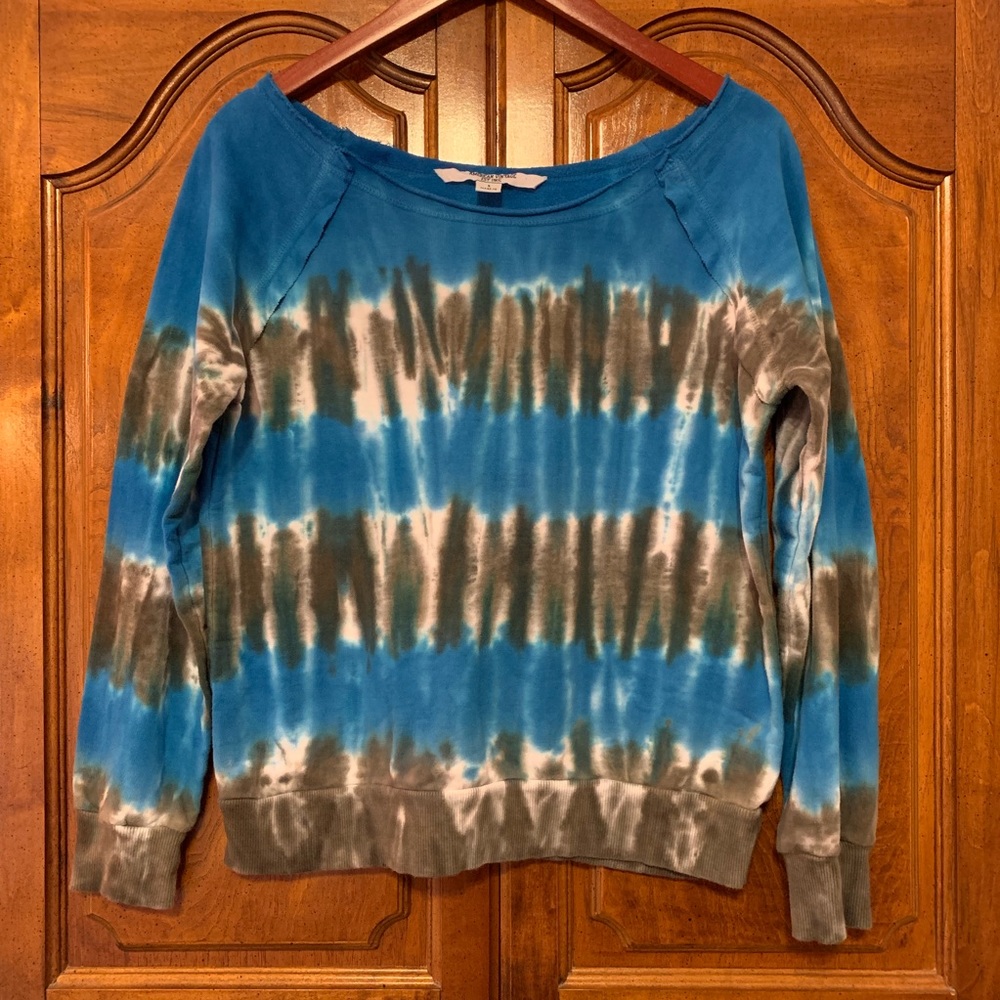American Vintage Tie Dye Sweatshirt Blue & Green